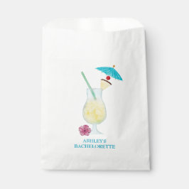 ピニャコラダトロピカル結婚ブライダルシャワー フェイバーバッグ
