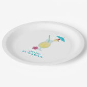 ピニャコラダトロピカル結婚ブライダルシャワー ペーパープレート (アングル)