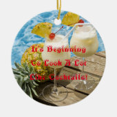 ピニャコラダパイナップル セラミックオーナメント (正面)