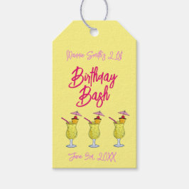 ピニャコラダプエルトリカパイナップルカクテルパーティー ギフトタグ