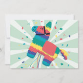 ピニャタバースデーパーティフィエスタガールボーイメキシコ 招待状 (裏面)