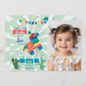 ピニャタバースデーパーティフィエスタガールボーイメキシコ 招待状 (正面/裏面)