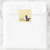 ピニャータのパーティーの名札 スクエアシール (バッグ)