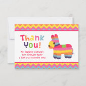 ピニャータのメキシコフェスタの誕生会ありがとう サンキューカード (正面)