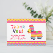 ピニャータのメキシコフェスタの誕生会ありがとう サンキューカード (スタンド正面)