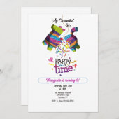 ピニャータパーティー 招待状 (正面/裏面)