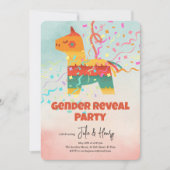 ピニャータ性別発表パーティー 招待状 (正面)