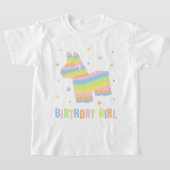 ピニャータ バースデーガール 誕生日の主役 Tシャツ (レイダウン)