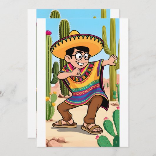 ピニャータ・ファン・フィエスタ・カード 招待状 (正面/裏面)