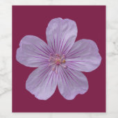 ピニーウッズゼラニウム#1 ワインラベル (シングルラベル)