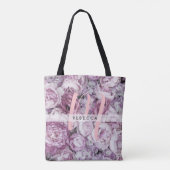 ピニーピンクロセスフローラモノグラム トートバッグ (裏面)