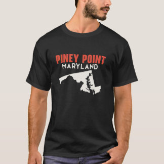 ピニーポイントメリーランドUSA州アメリカトラベルメアリー Tシャツ