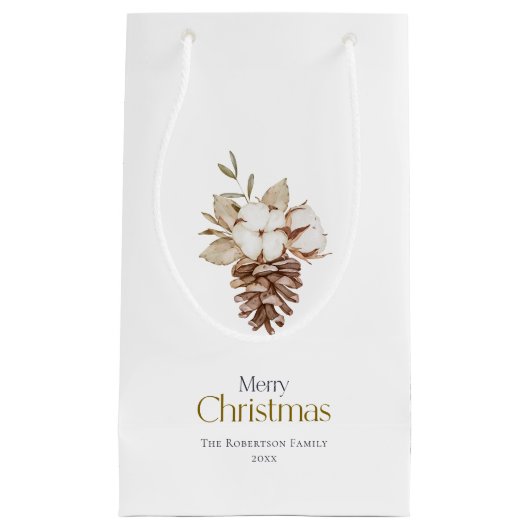 ピネコエレガントン付き冬抱き枕 スモールペーパーバッグ (正面)