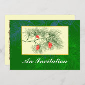 ピネコンヴィンテージアーカスタムト招待状 招待状 (正面/裏面)