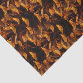 ピネコン柄の素朴な秋自然茶色ブラック 薄葉紙 (詳細)