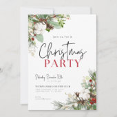 ピネコン開花クリスマスパーティの招待状 招待状 (正面)
