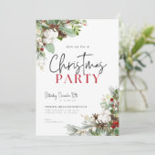 ピネコン開花クリスマスパーティの招待状 招待状 (スタンド正面)