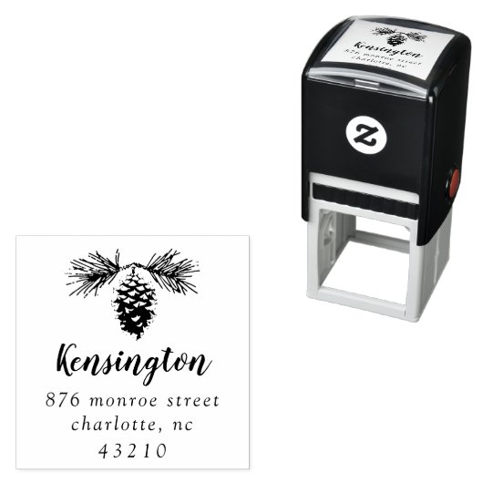 ピネコン |差出人住所の手書きスタンプ セルフインキングスタンプ (インサイチュ)