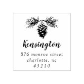 ピネコン |差出人住所2インチスタンプ ラバースタンプ (インプリント)