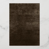 ピネコーンとバーンウッド 箔招待状 (裏面)