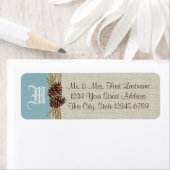 ピネコーンとブルーウィンター ラベル (インサイチュ)