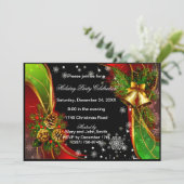 ピネコーンアンドベルズクリスマスパーティの招待状 招待状 (スタンド正面)