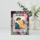 ピネコーンエバーグリーン結婚ベリーの写救真日 ポストカード (スタンド正面)