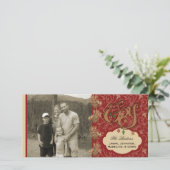 ピネコーンジョイクリスマスホリデーフォトカード シーズンカード (スタンド正面)