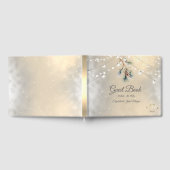 ピネコーンストリングライツウィンターウェディング ゲストブック (全面)