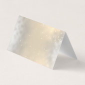 ピネコーンストリングライツウィンターサンキューカード 名刺 (裏面)