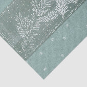 ピネコーンスノーフレークティール（緑がかった色）グリーンウィンターホリデークラフト 薄葉紙 (詳細)