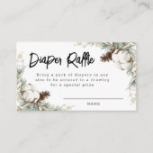 ピネコーンスプルースおむつラッフルカード エンクロージャーカード (正面)