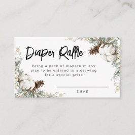 ピネコーンスプルースおむつラッフルカード エンクロージャーカード