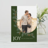 ピネコーンバウバーチカルホリデーカードグリーン シーズンカード (スタンド正面)