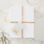 ピネコーンフォイルギフトラベル ギフトタグ (麻糸付属)