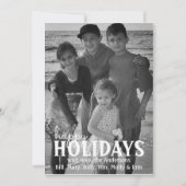 ピネコーンホリークリスマスフォトカード1枚の写真 シーズンカード (正面)