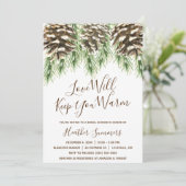 ピネコーンラブ保ウィズウォーミングブライダルシャワー 招待状 (スタンド正面)