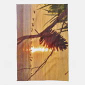 ピネコーンレイクサンセット キッチンタオル (縦)