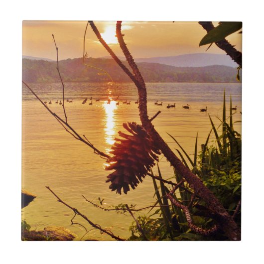 ピネコーンレイクサンセット タイル (正面)