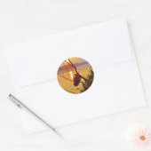 ピネコーンレイクサンセット ラウンドシール (封筒)