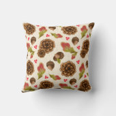 ピネコーン秋と森のテーマデザイン クッション (裏面)