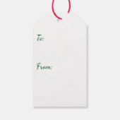 ピネコーン,ホリー,スノーフレーク&ベリーホリデー ギフトタグ (裏面)