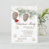 ピネコーン，雪の結晶クリスマスコーポレート 招待状 (スタンド正面)