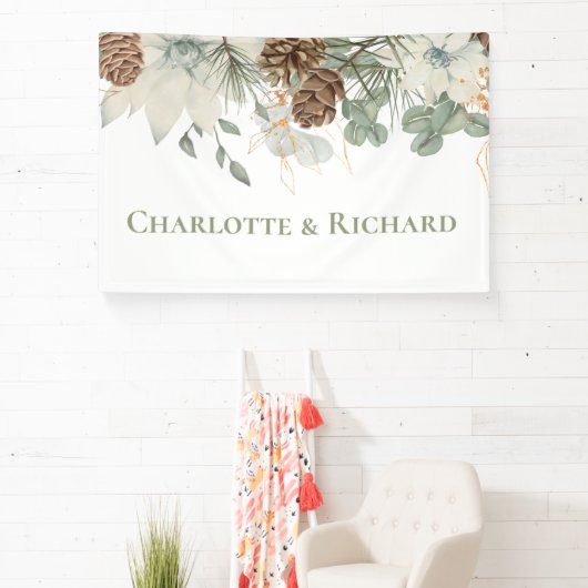 ピネコ素朴ンと名前の森の緑 横断幕 (インサイチュ)