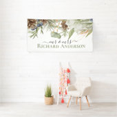 ピネコ素朴ンを使った森の緑 横断幕 (インサイチュ)