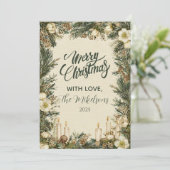 ピネコ素朴ンキャンドルクリスマス シーズンカード (スタンド正面)