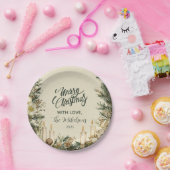 ピネコ素朴ンキャンドルクリスマス ペーパープレート (パーティー)