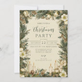 ピネコ素朴ンキャンドルクリスマス 招待状 (正面)