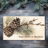 ピネコ素朴ン |ウッドランドパインコーン 名刺