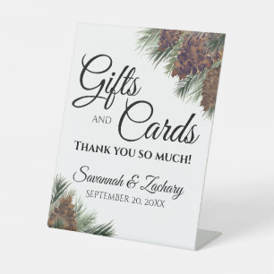 ピネコ素朴ン&ブランチ結婚式のギフト&カード 台座サイン